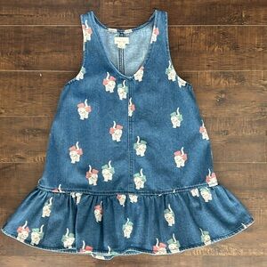 Konges Slojd Girls Denim Kitten Dress